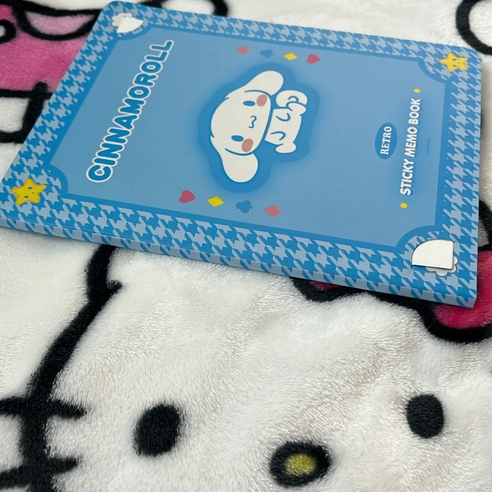 Cinnamoroll Memo Book-Style Set of Sticky Notes and Stationary Pages